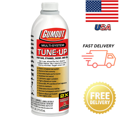 Gumout Multi-System Tune-Up For Gas Ethanol, Diesel and Oil - 16 Oz Bottle | USA