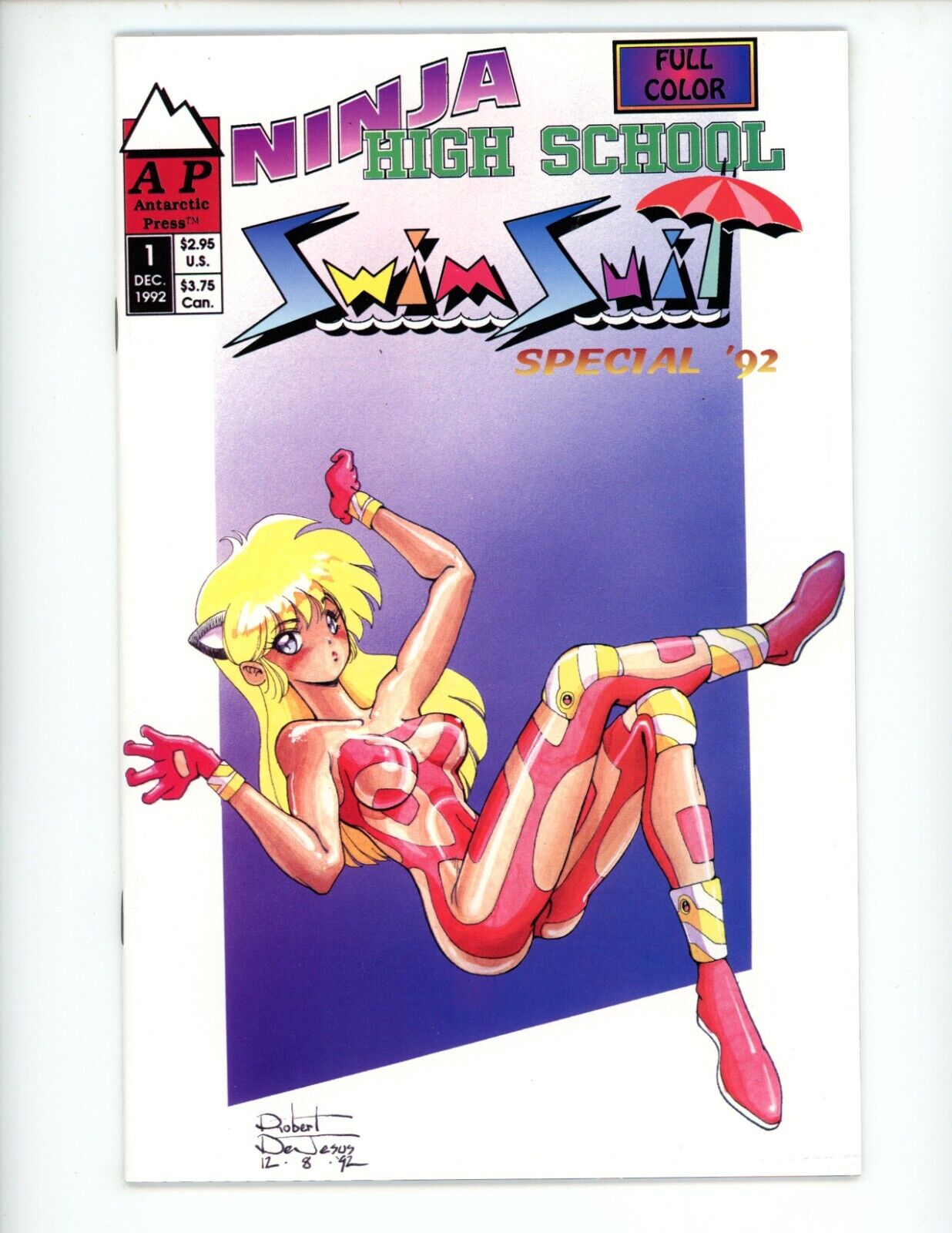 Ninja High School Swimsuit Special #1 Comic Book 1992 FN/VF AP Comics