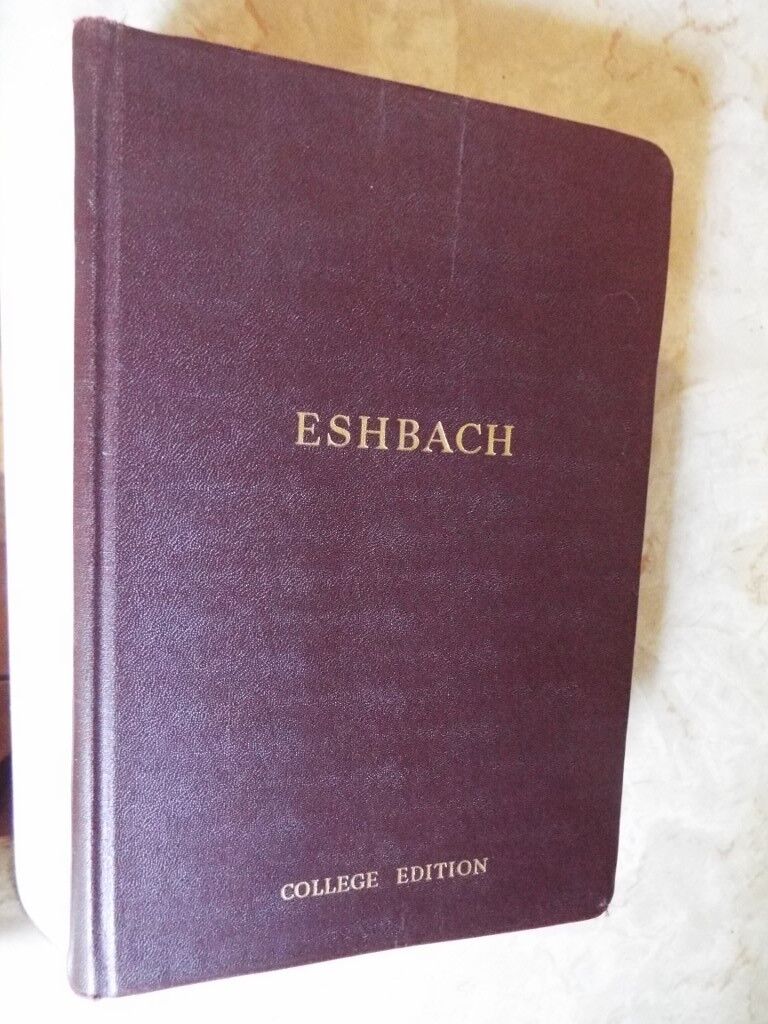 1936 Handbook of Engineering Fundamentals Eshbach Mechanics Thermodynamics ++