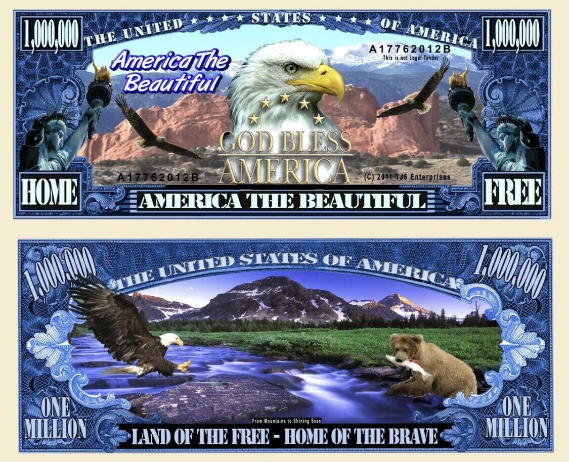 ✅ Pack of 100 America the Beautiful Pikes Peak Collectible Novetly Dollar Bill ✅