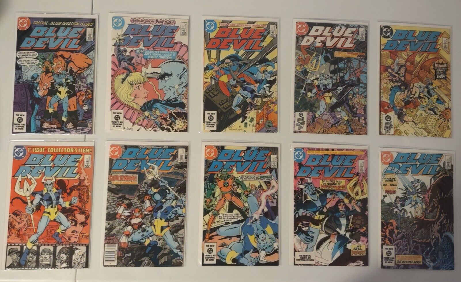 Blue Devil #1-10 (1984) DC Comics ( 10 BK LOT)  - Dan Cassidy, Superhero, Action