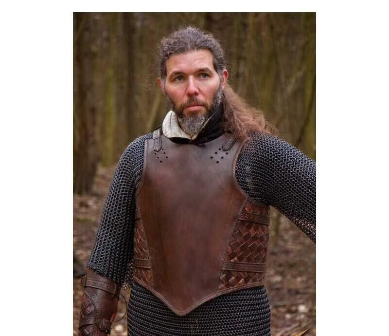 Medieval Leather Armor Ragner LARP leather costume cosplay renaissance  armor