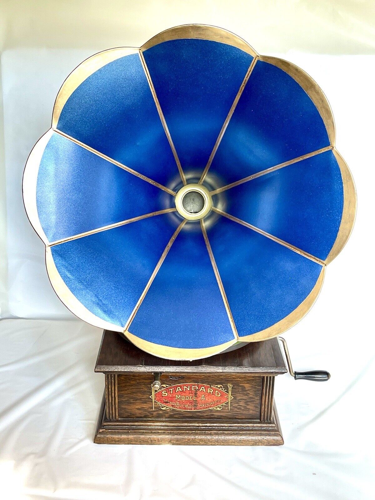 Antique STANDARD MODEL A TALKING MACHINE Phonograph GRAPHOPHONE RESTORED RECORDS