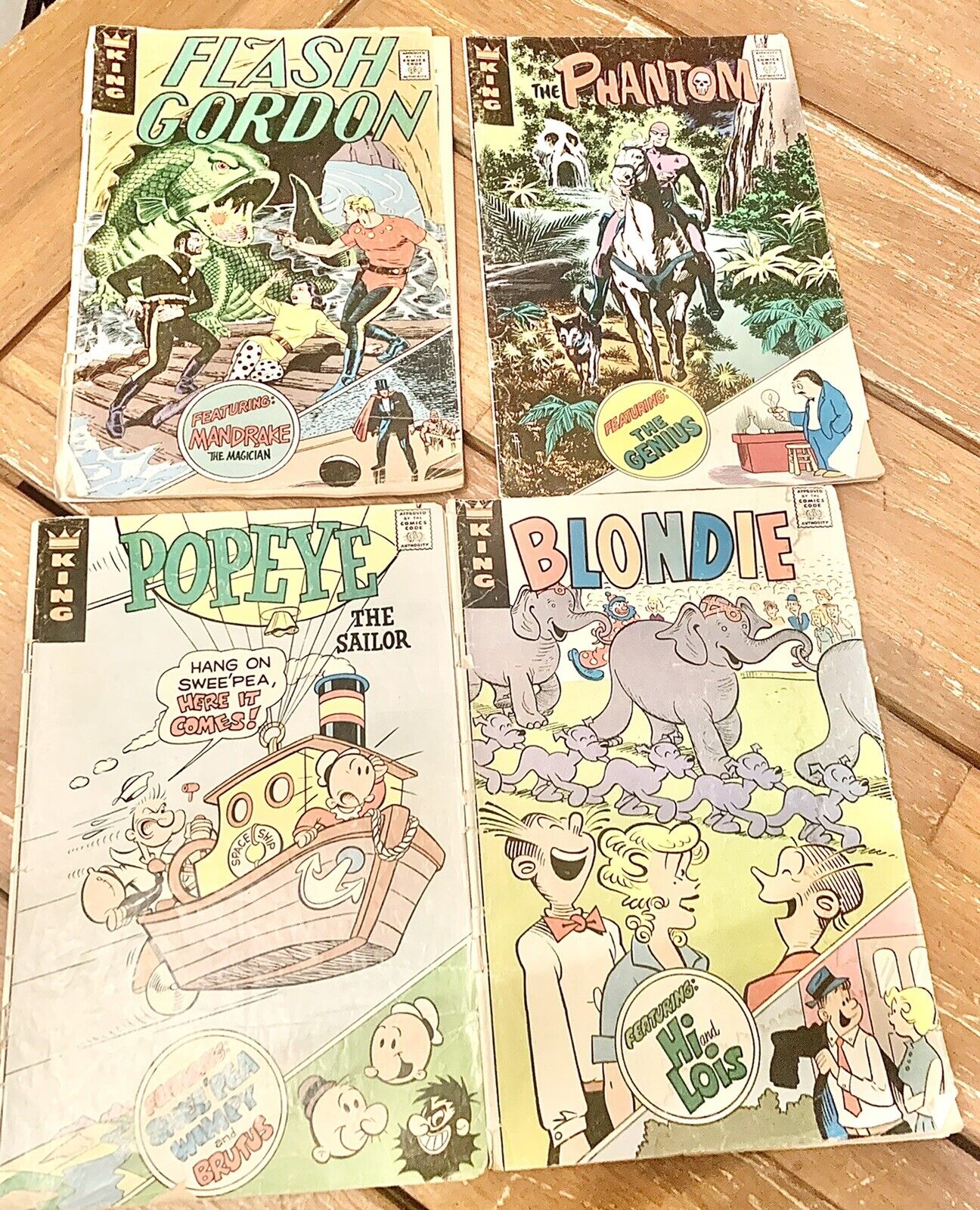 Blondie Flash Gordon Phantom Popeye Comics 1977