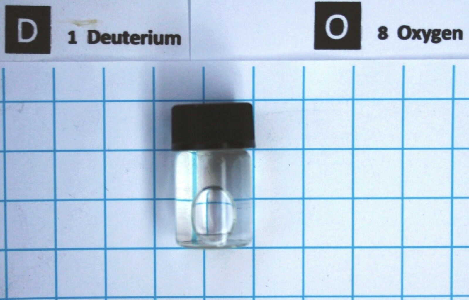 2cc Deuterium Oxide 99.9% purity in glass vial heavy water 