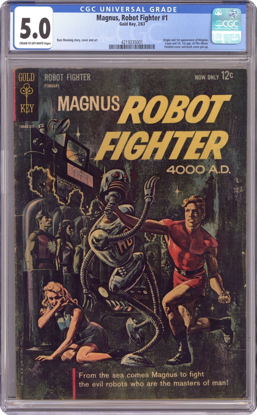 Magnus Robot Fighter #1 CGC 5.0 1963 4219235001