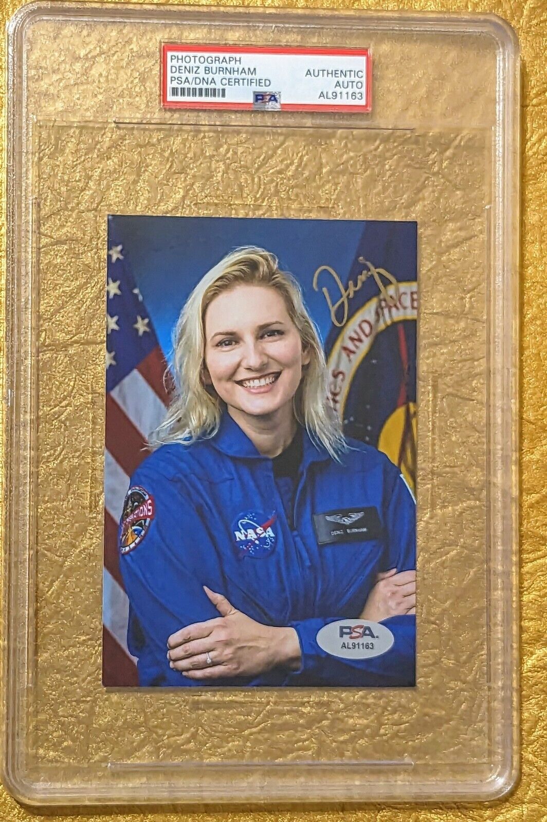 NASA Astronaut Deniz Burnham Autograph PSA DNA Signed Photo 🚀