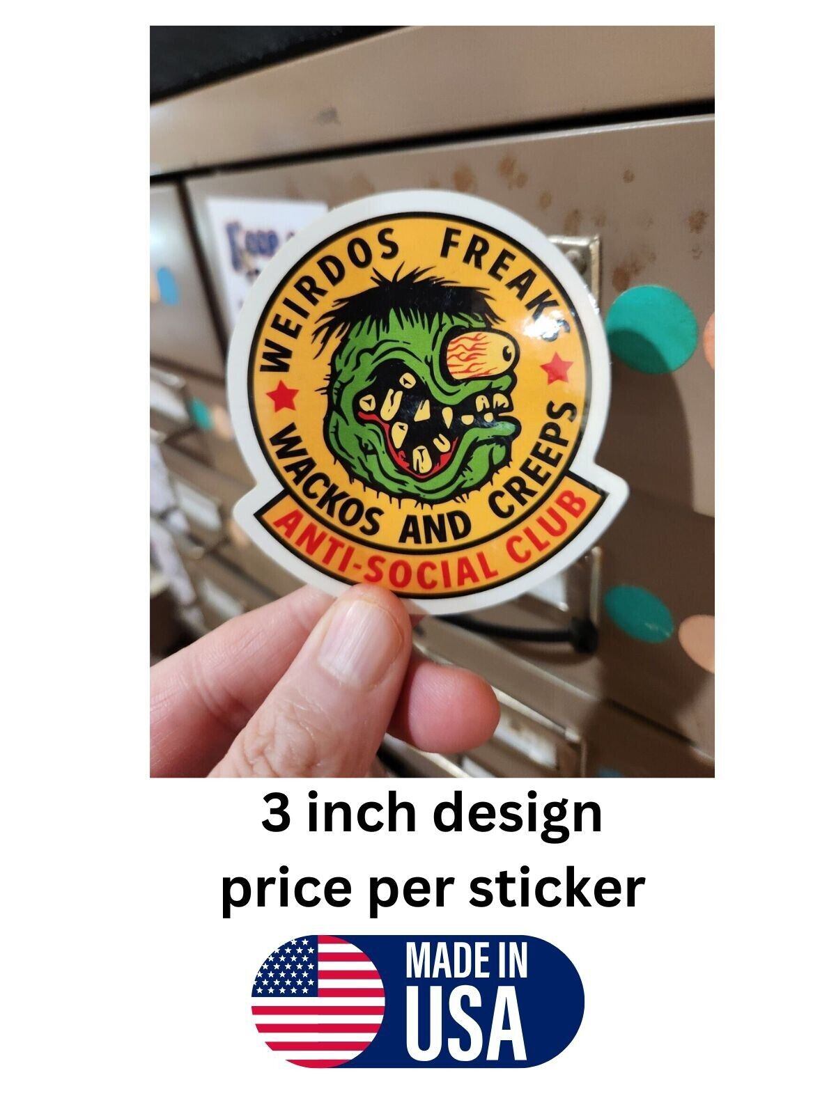Anti Social Club Diecut Ratfink Sticker