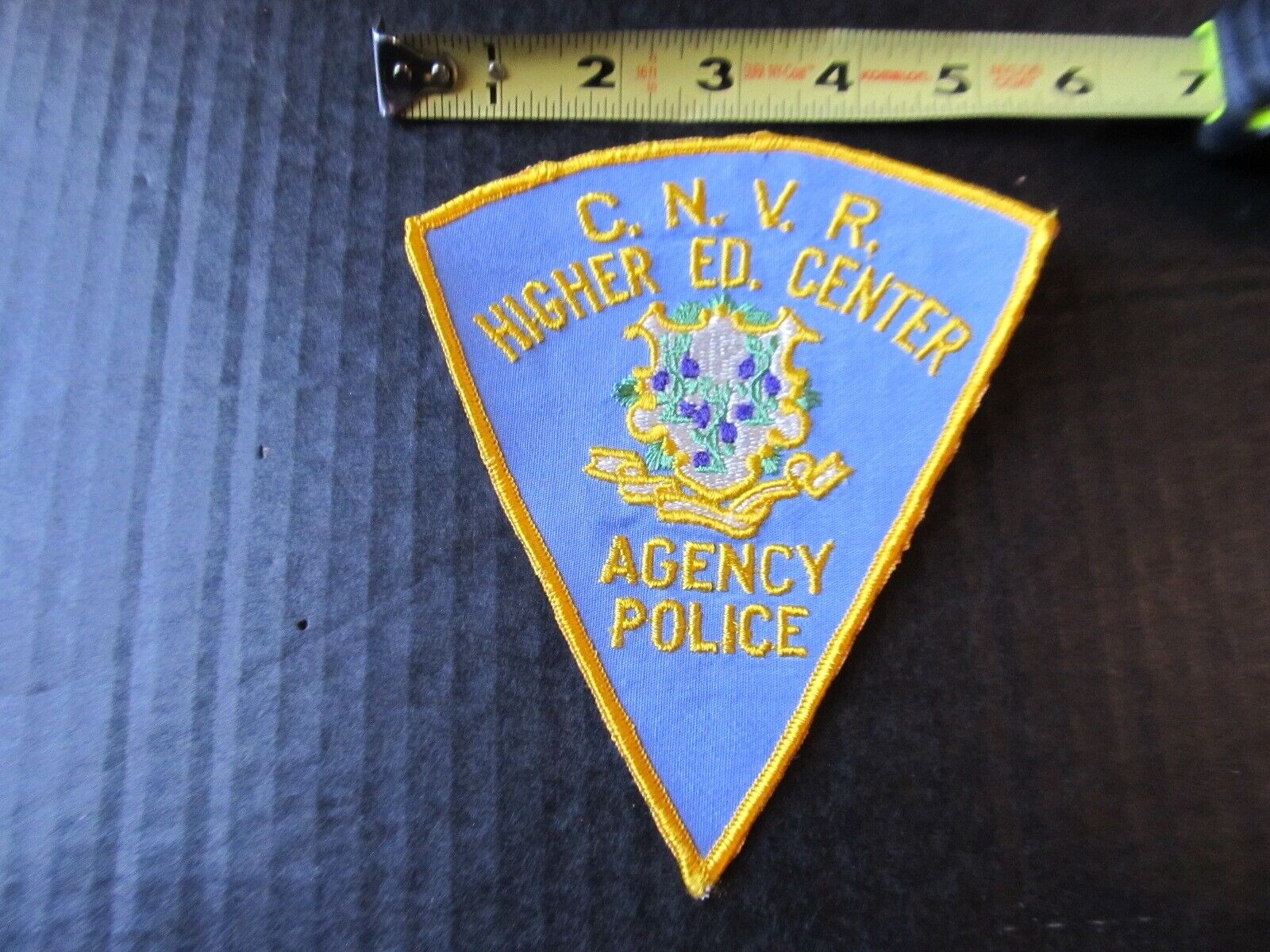 OVintage CNVR Higher Ed Center Police Patch Obsolete 