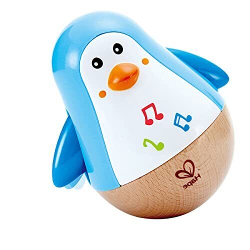 Hape Penguin Musical Wobbler | Colorful Wobbling Melody Penguin, Roly Poly To...