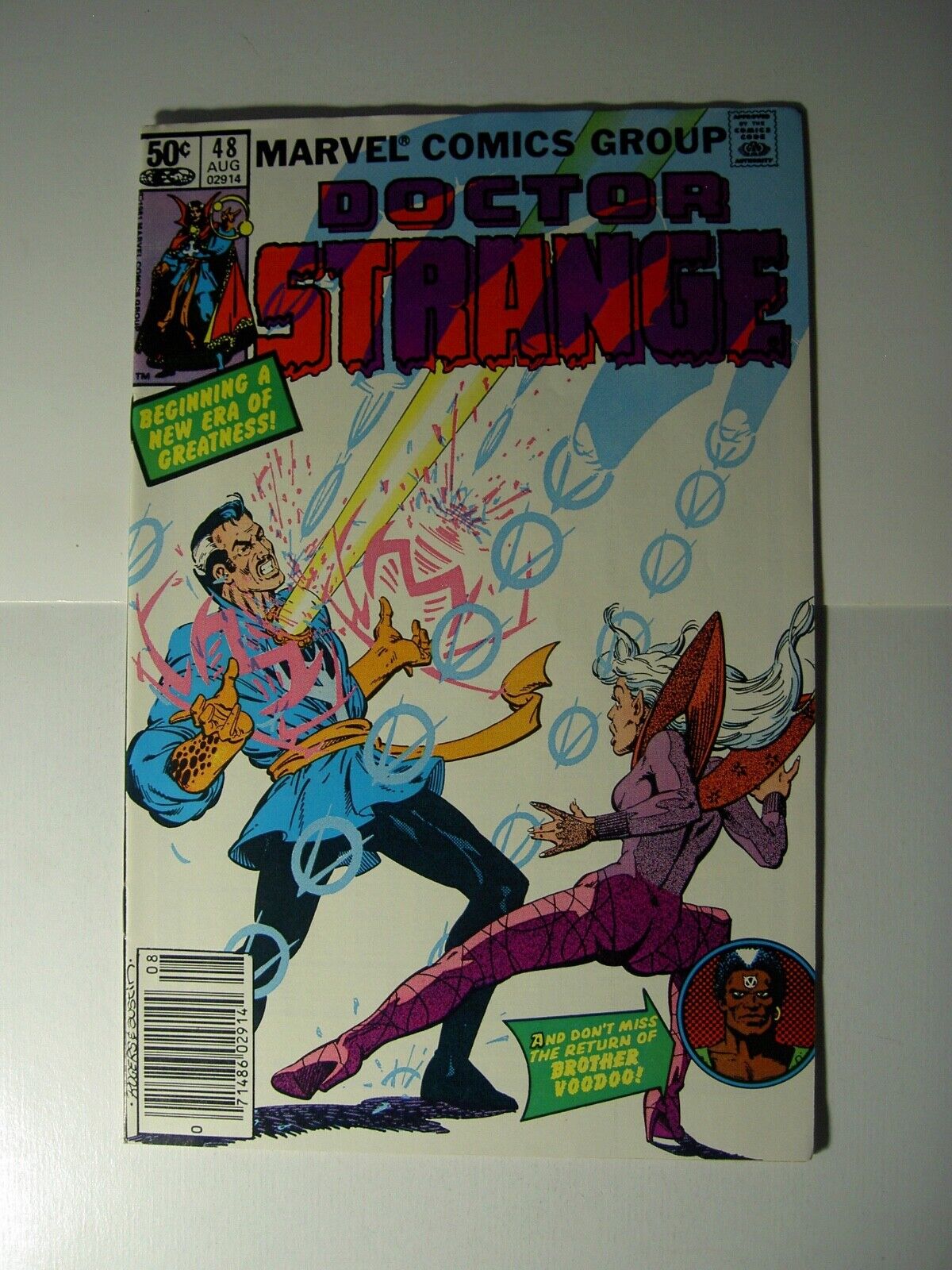 Doctor (Dr) Strange #48  VF-, 1981, 1st meeting with Brother Voodoo, Austin art