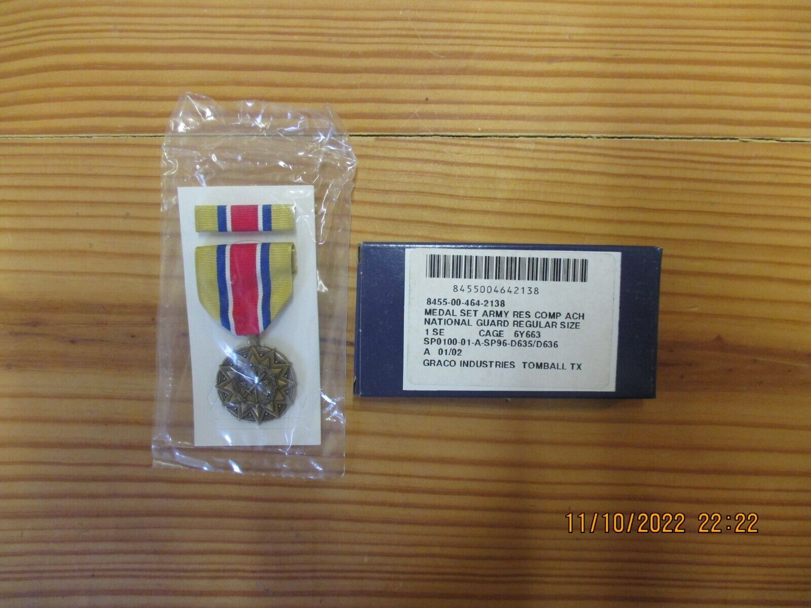 US Army Reserve Achievement Service Medal Set NIB