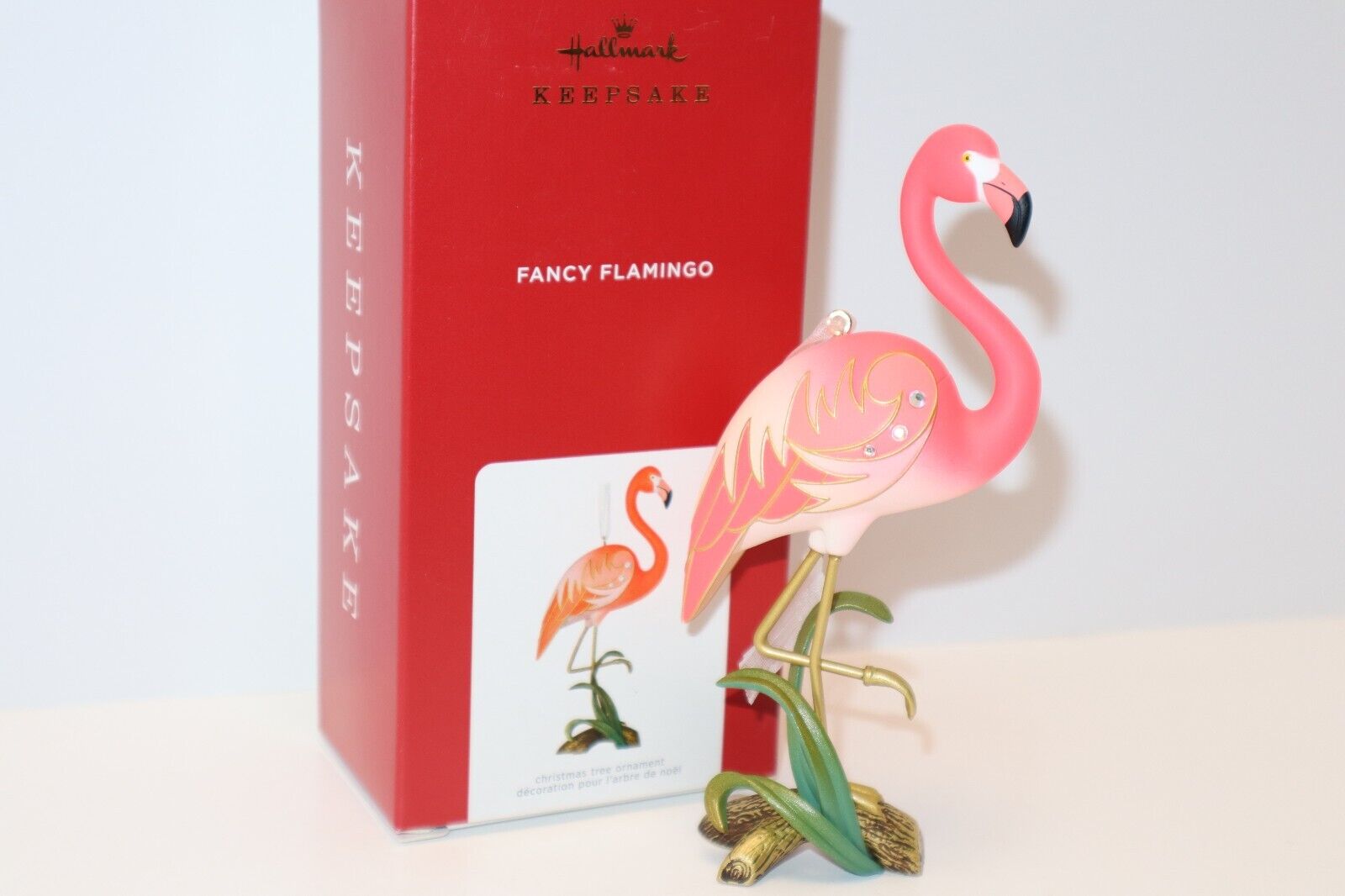 2021 Hallmark Keepsake FANCY FLAMINGO Bird Ornament BRAND NEW
