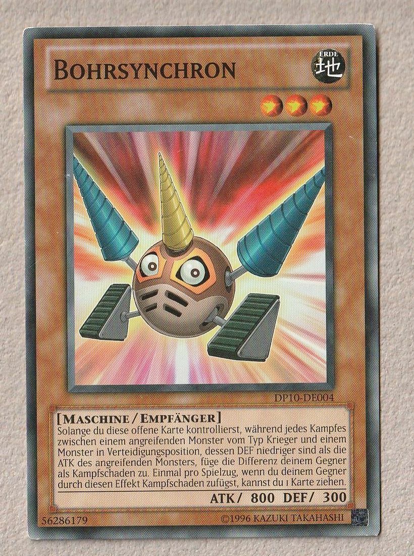 Yu-Gi-Oh Bohrsynchron DP10-DE004 deutsche Karte 905