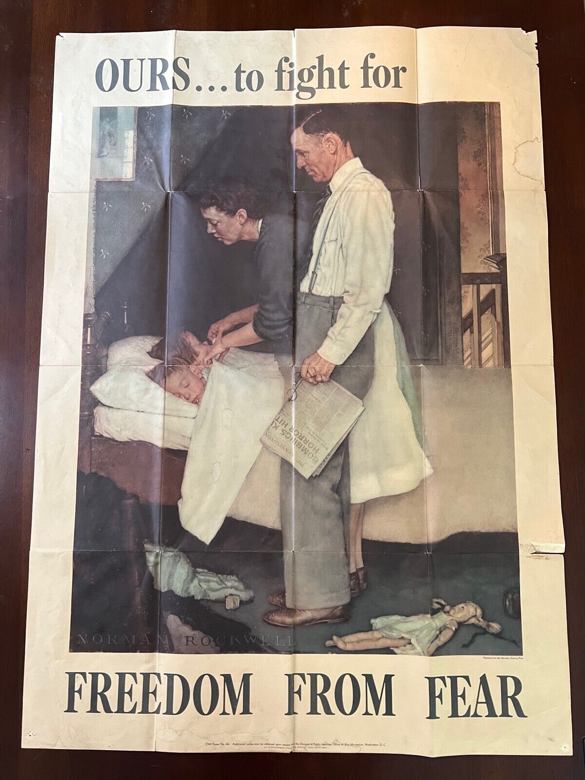 FREEDOM FROM FEAR - WW2 Poster - ORIGINAL