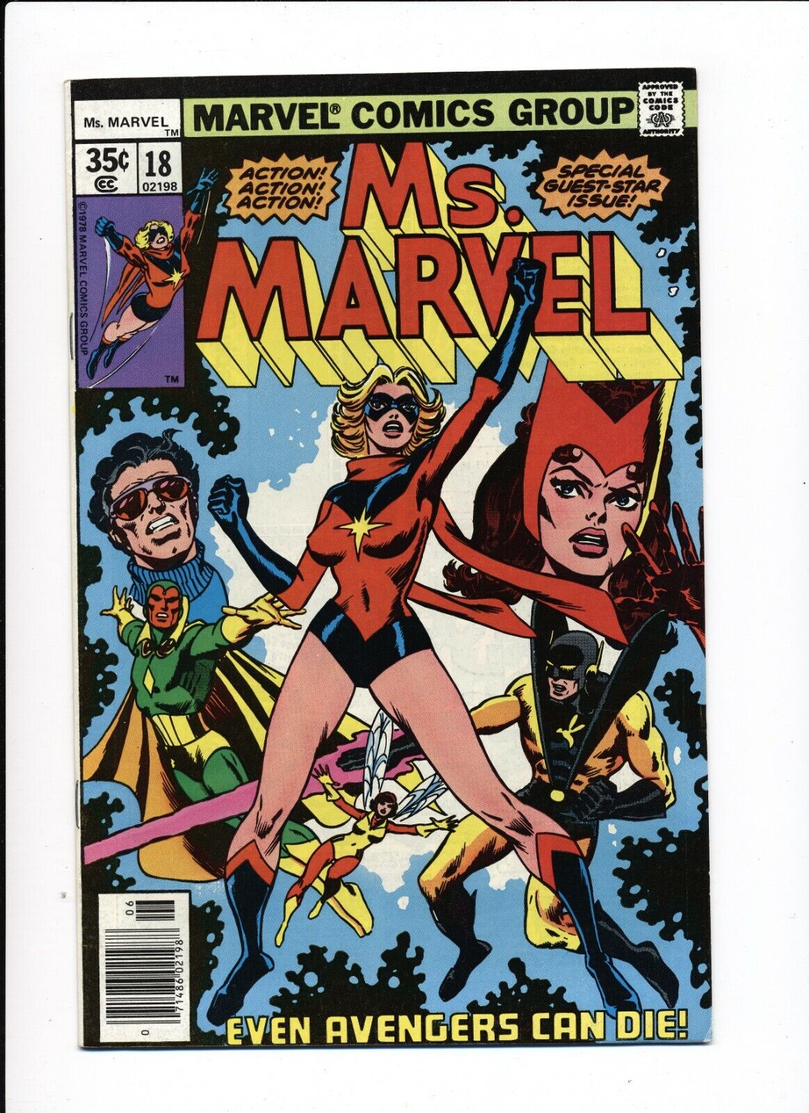 MS. MARVEL #18 1978 FN/VF COND 1ST FULL APPEARANCE OF MYSTIQUE 