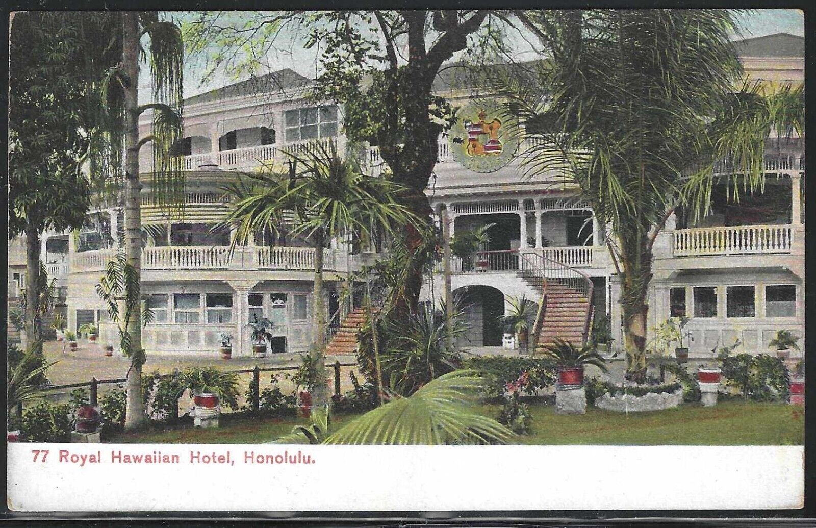 Royal Hawaiian Hotel, Honolulu, Hawaii, Early Private Mailing Card, Unused