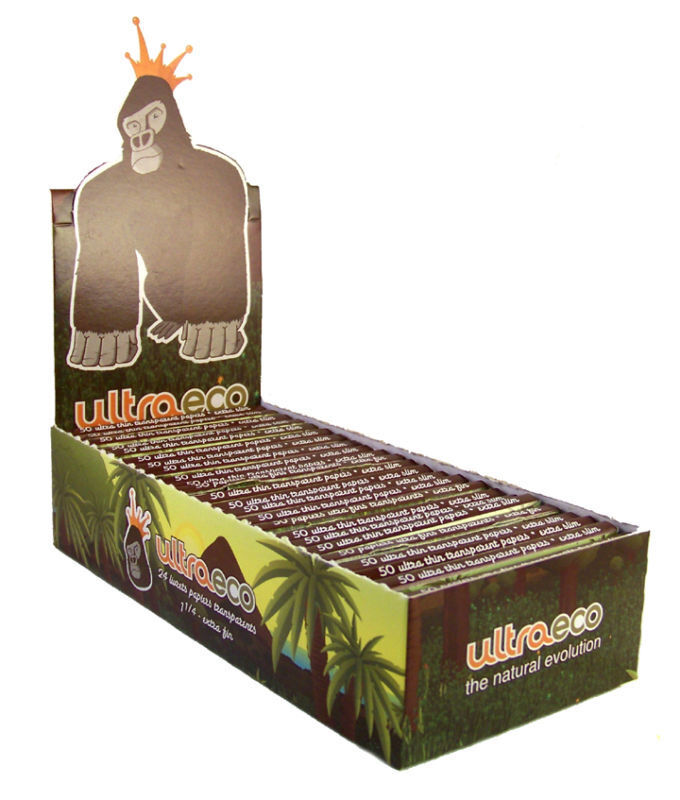 24 Booklets Ultra Eco Clear Rolling Papers Full Box