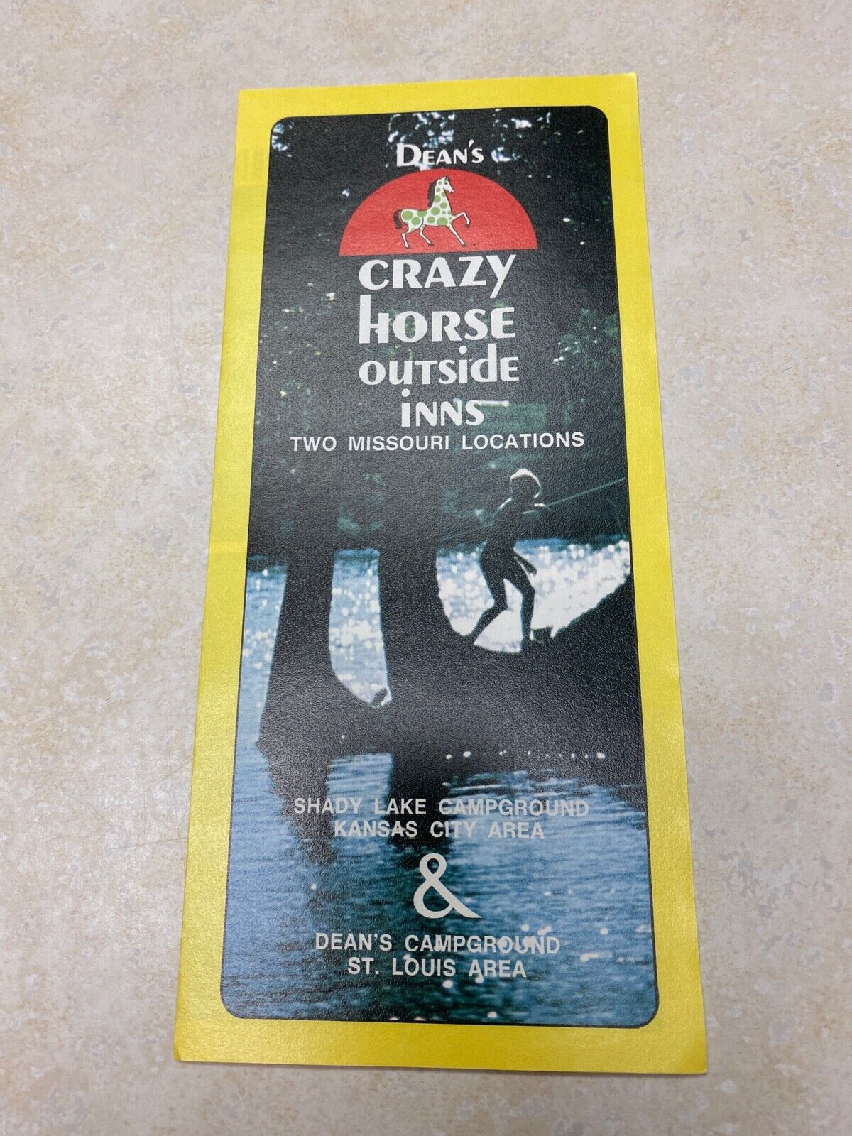 Vintage Dean's Crazy Horse Outside Inns Travel Brochure - Missouri