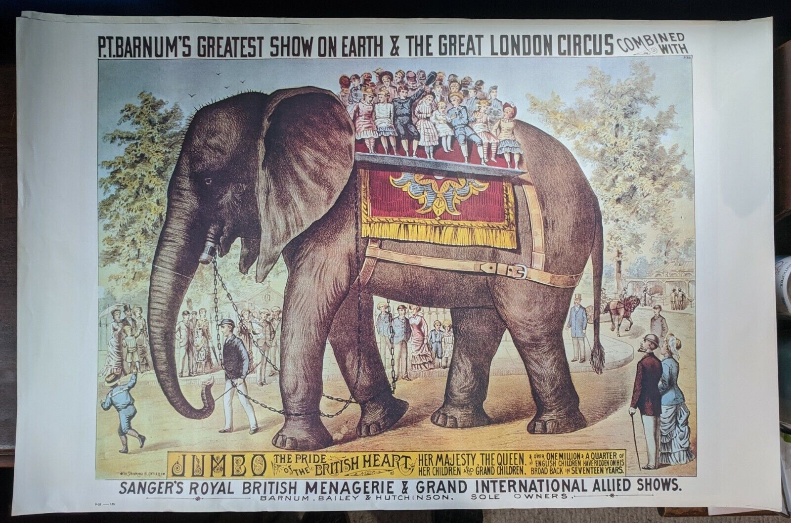 P.T. Barnum's Greatest Show on Earth JUMBO Poster - Pride of the British Heart