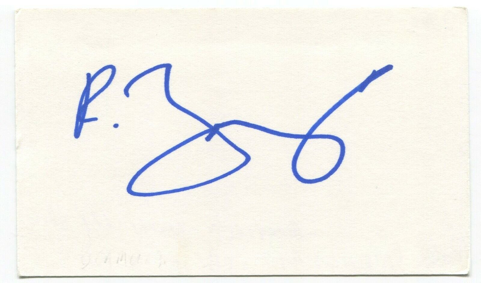 Ralph Benmergui Signed 3x5 Index Card Autographed Signature TV Radio Personality