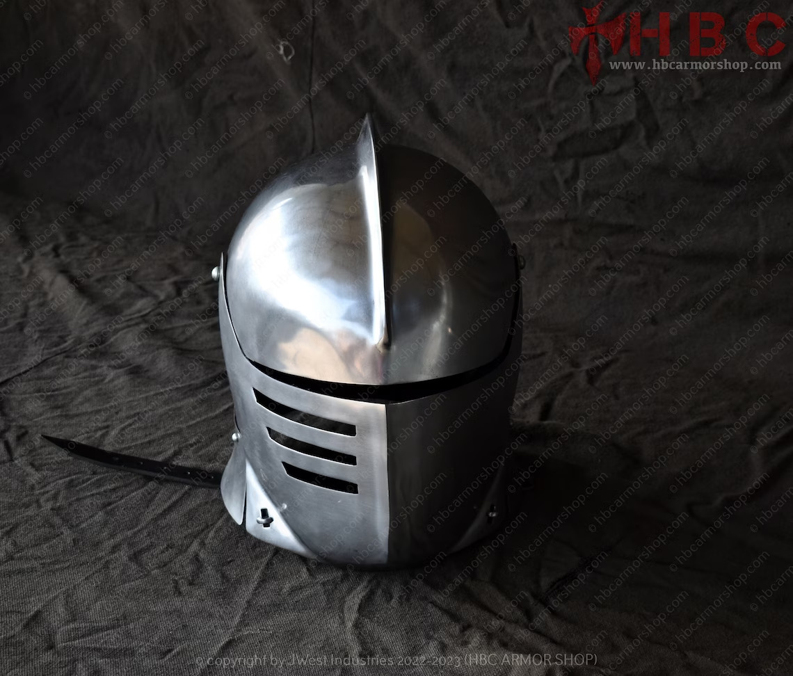Medieval Helmet of Sir William from A Knight's Tale Larp Cosplay Helmet Armor
