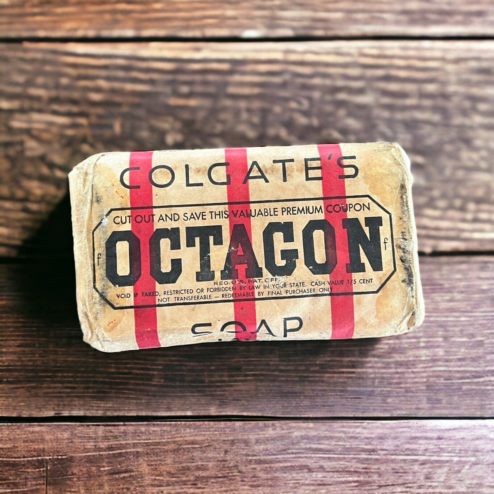 Colgates Octagon Laundry Soap Antique Vintage 