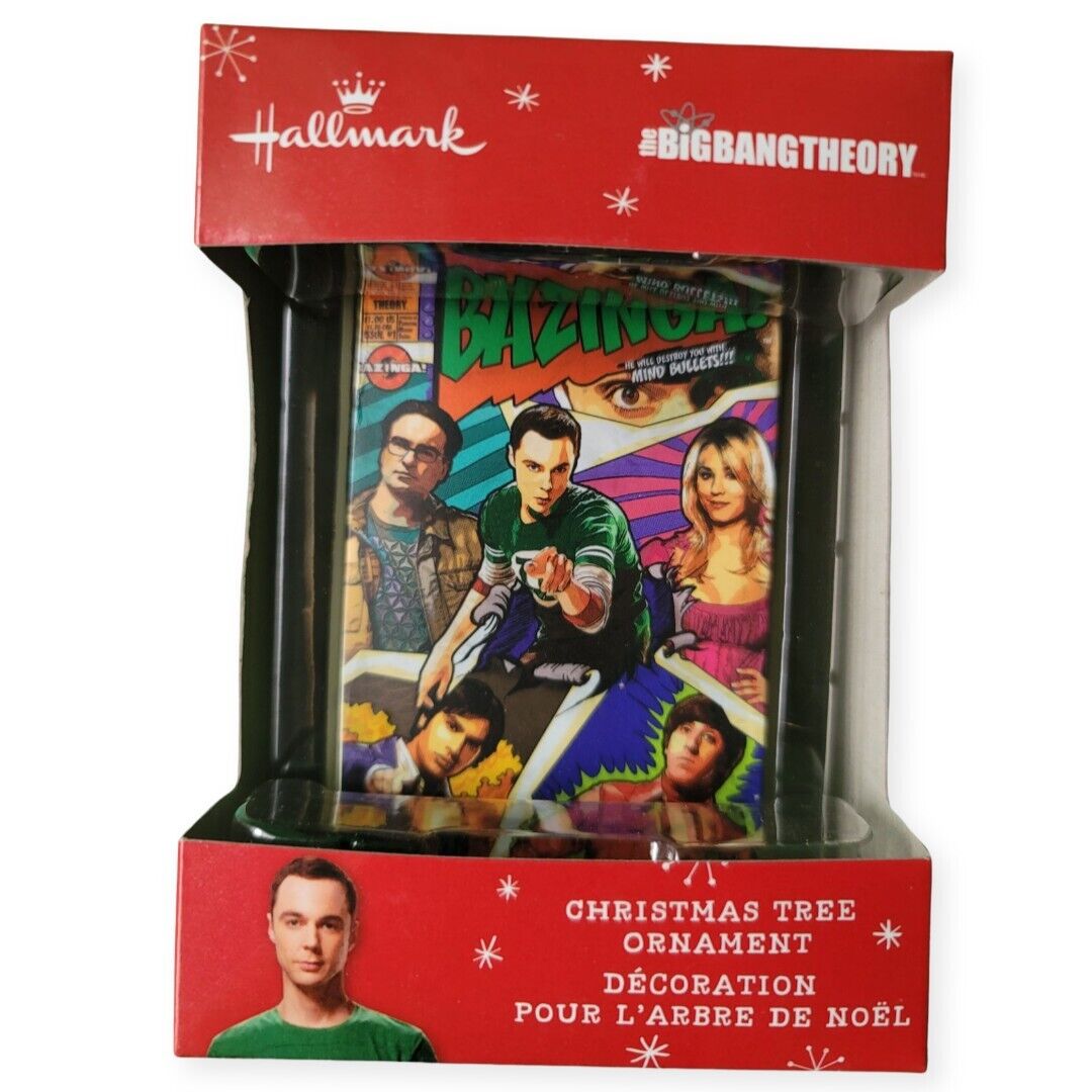 Hallmark: The Big Bang Theory Comic Book Style Christmas Holiday Tree Ornament