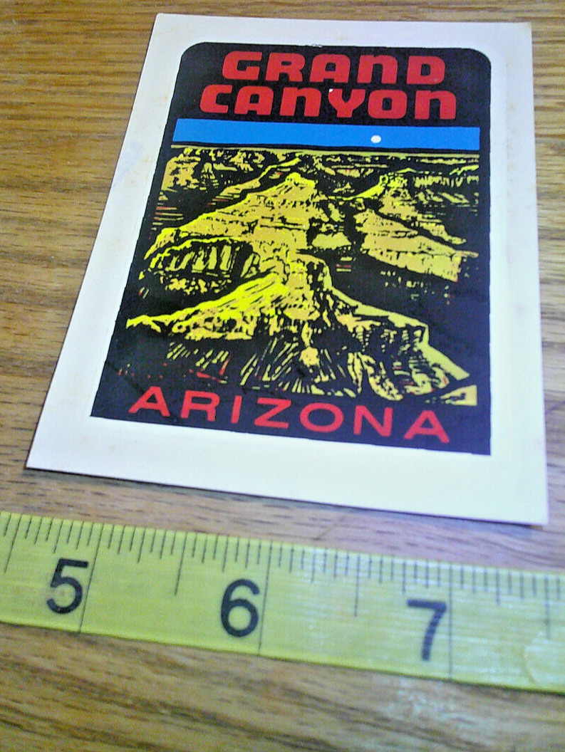 Vintage water decal Grand Canyon Arizona