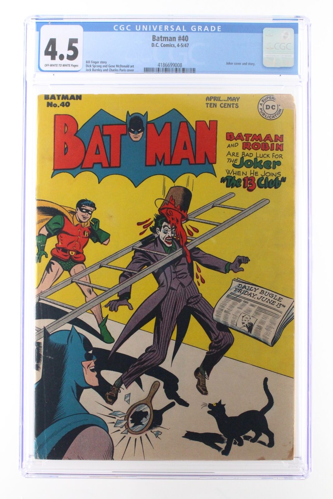 Batman #40 - DC 1947 CGC 4.5 Joker cover and story.