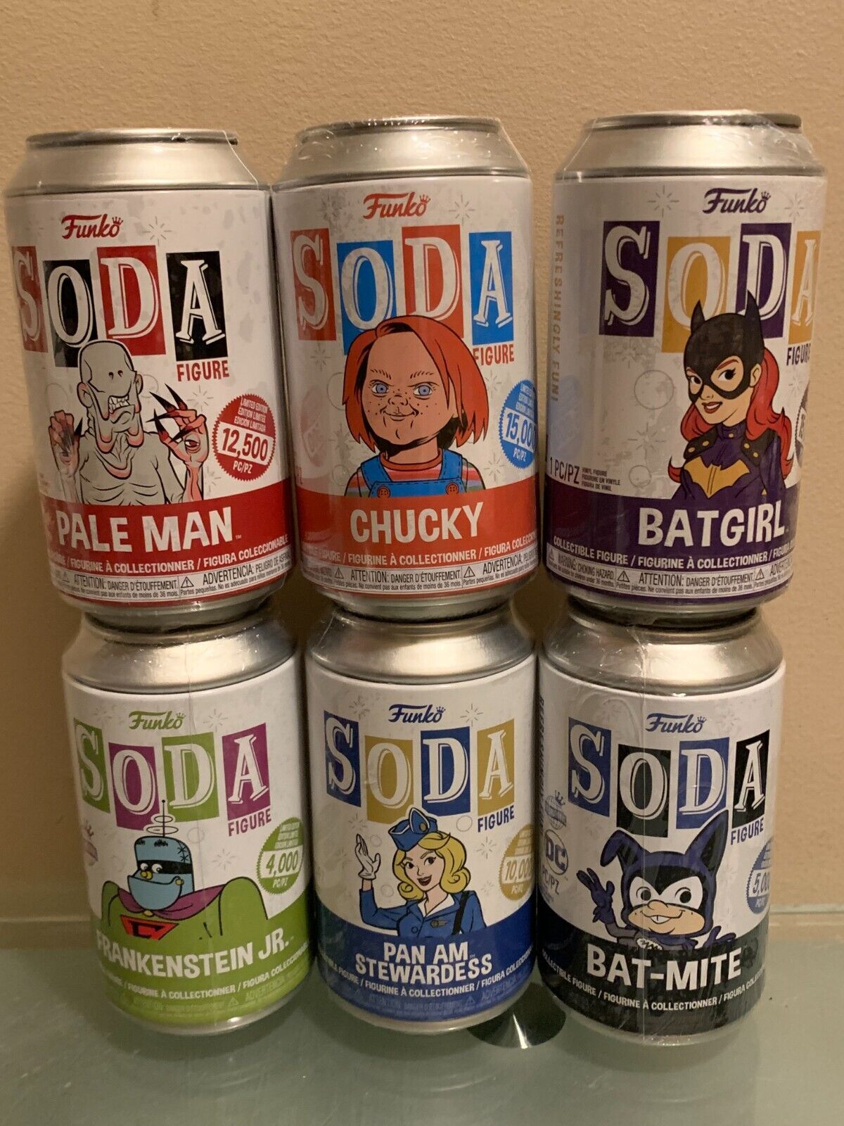 Vinyl SODA Funko Collection - All sealed never opened.  6 sodas