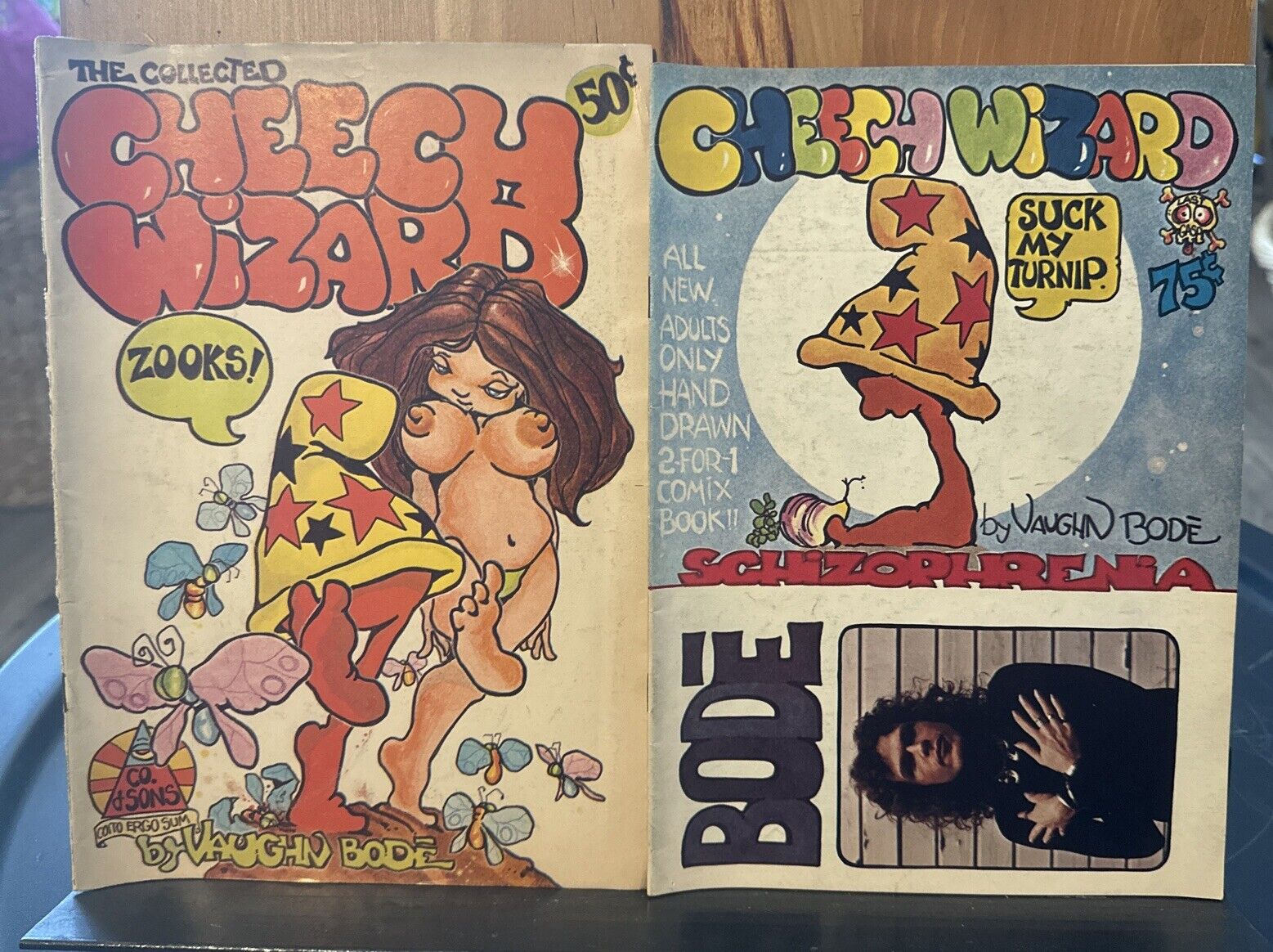 Cheech Wizard #1-2 Underground Comics Vaughn Bode' Comix 1972 Adult Comics