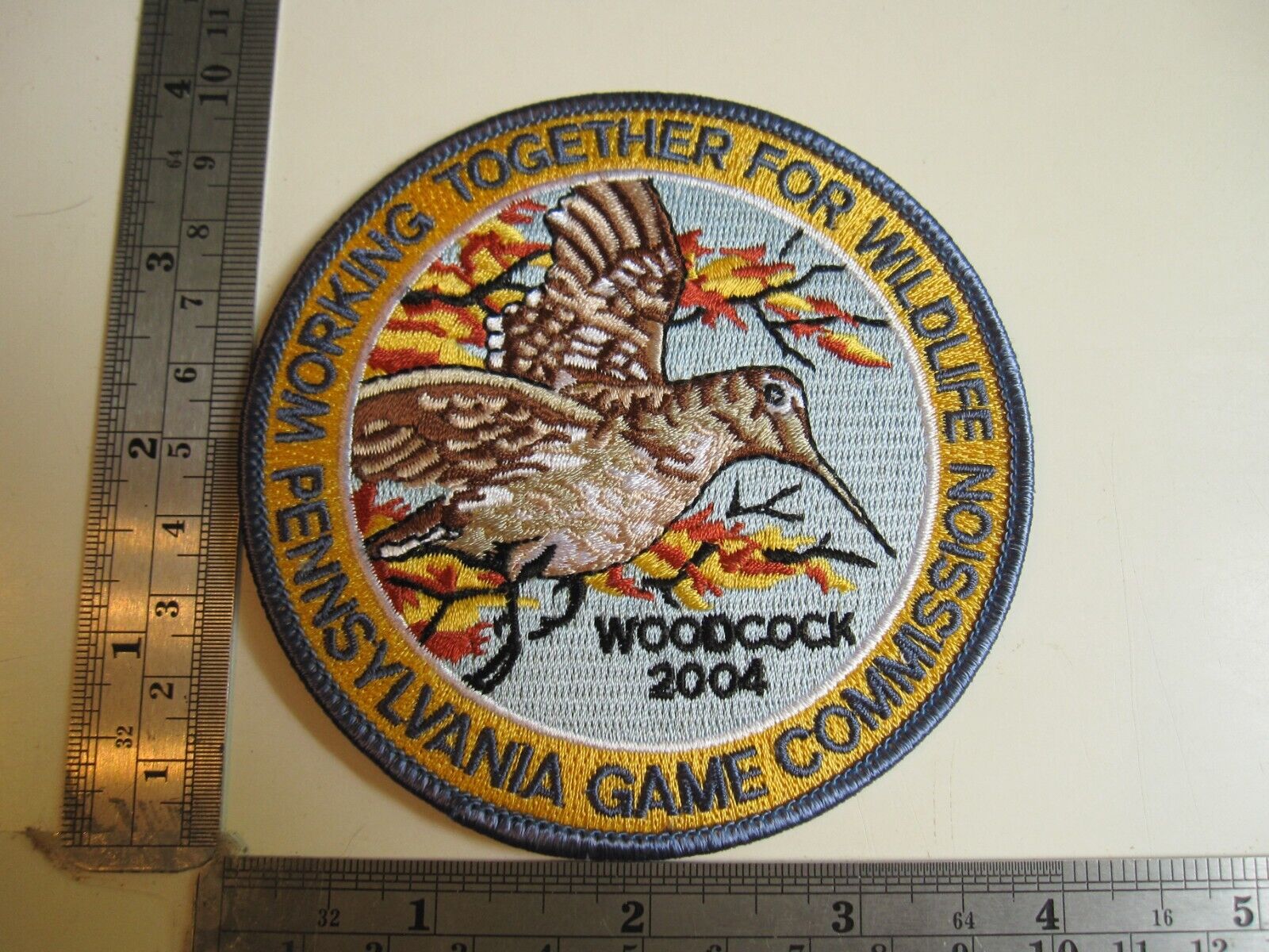 2004 Pennsylvania Game Commission WOODCOCK Hunting Related Patch BIS