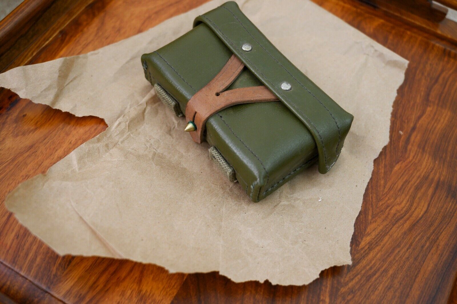 Genuine Chinese Military SKS Stripper Clip Ammo Pouch 7.62 NOS 1958 Hold 40rds