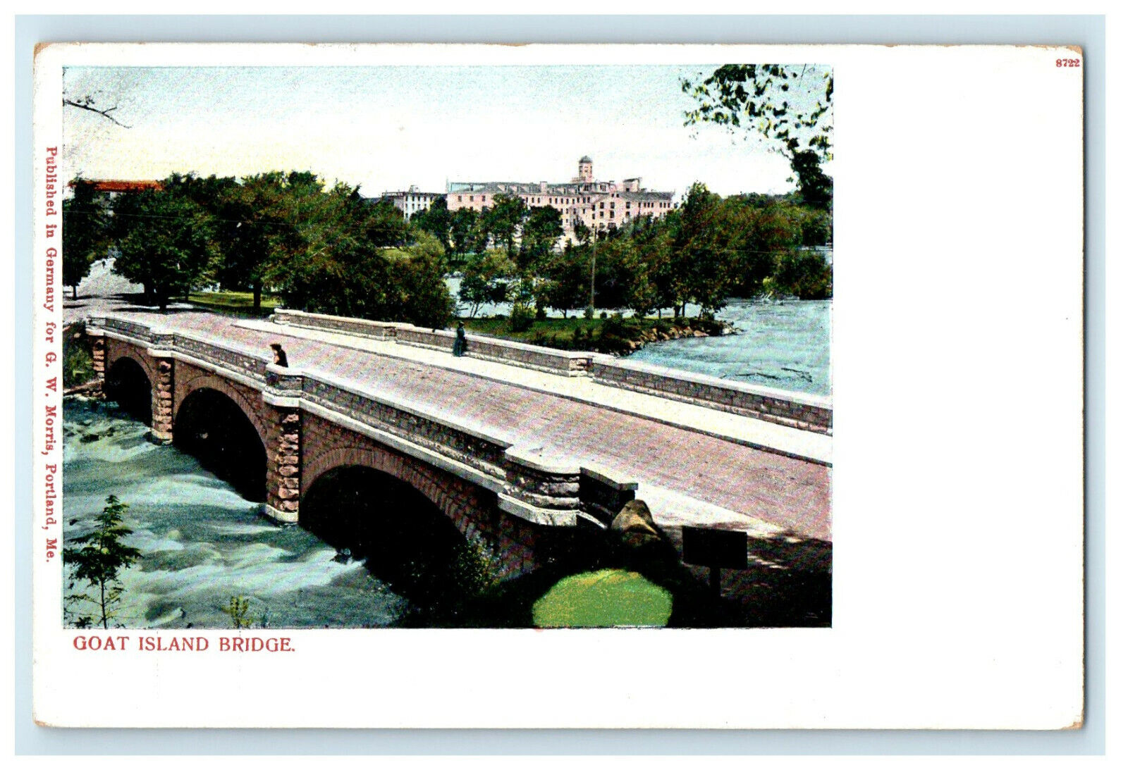 c1900s Goat Island Bridge New York NY Unposted Antique PMC Postcard