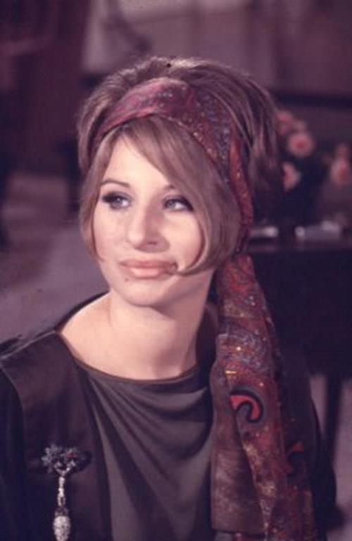 Vintage Barbra Streisand 35mm Slide Head Wrap Young Rare 