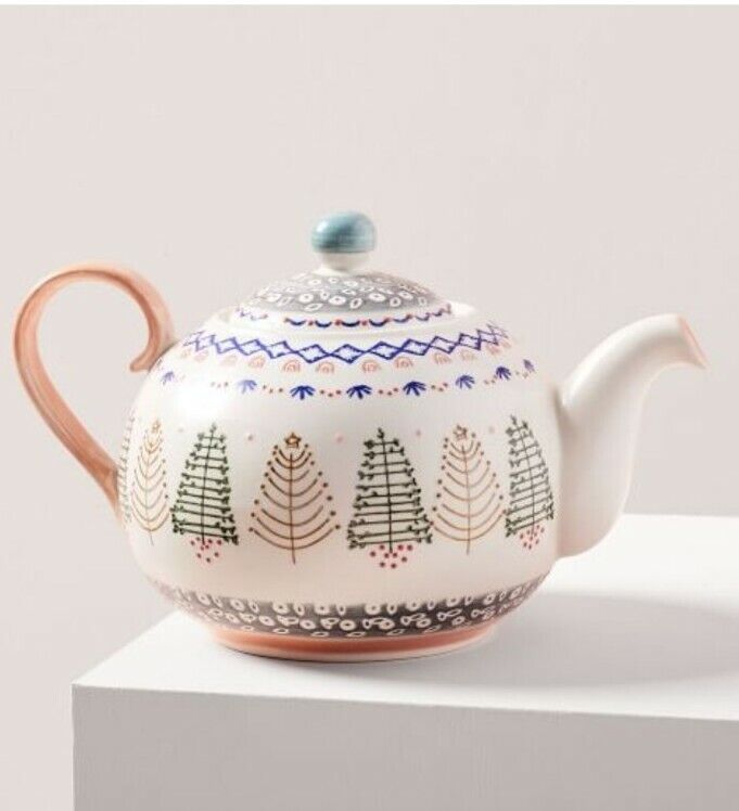Asian Style West Elm Scandi Forest Teapot New ✅