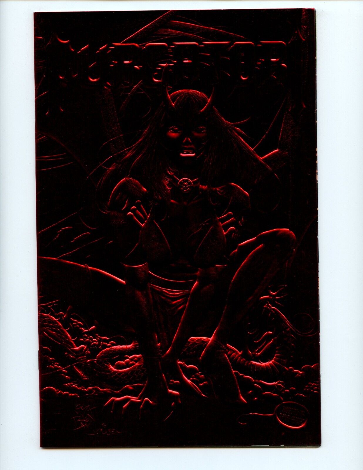 Purgatori Vampires Myth #1 Comic Book 1996 NM Embossed Foil Red