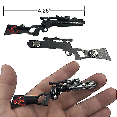 *Pin* Boba Fett Star Wars Mandalorian Inspired Blaster Pin with 2 Pin Backs