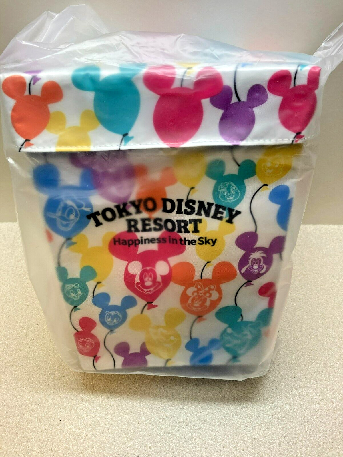 Japan Tokyo Disney Resort Retro Popcorn case bucket Mickey Balloon shoulder bag
