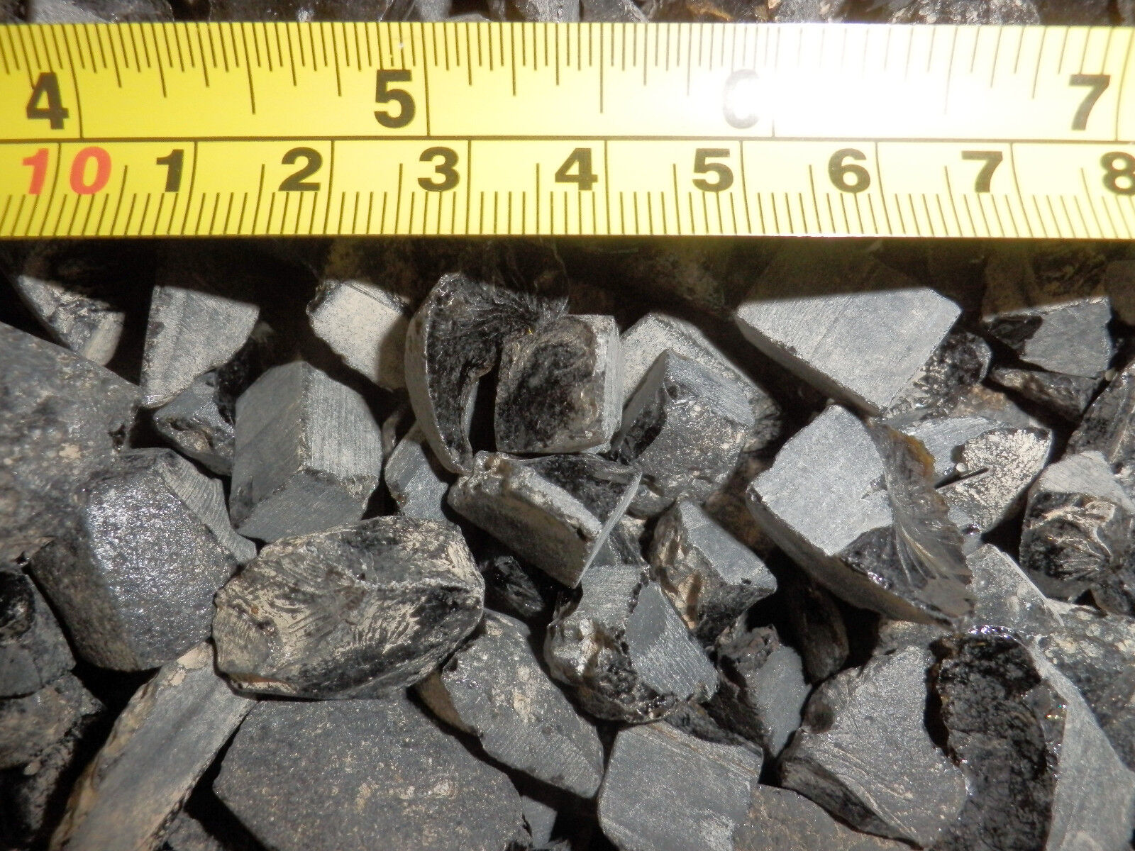 Black Indochinite Tektite Stone 0.5 to 15 gram size Cut & Broken pcs 0.4 Kg Lot
