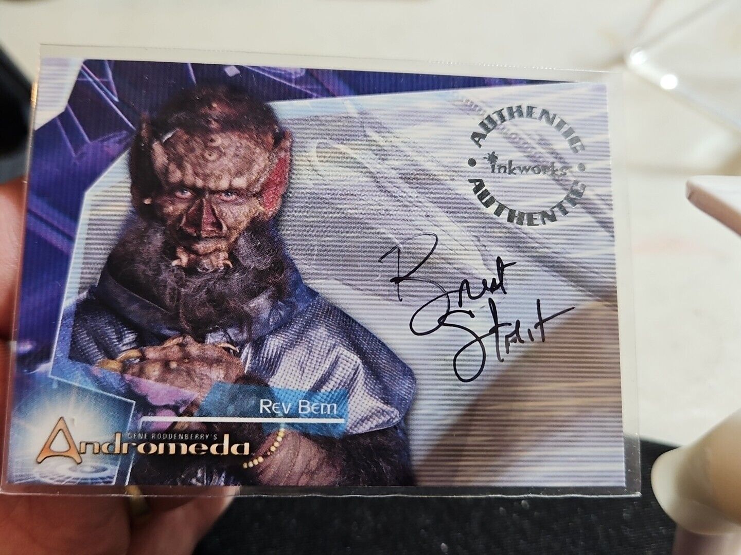 Andromeda Season 1 Auto Autograph Chase Card 2001 Inkworks A6 Brent Stait