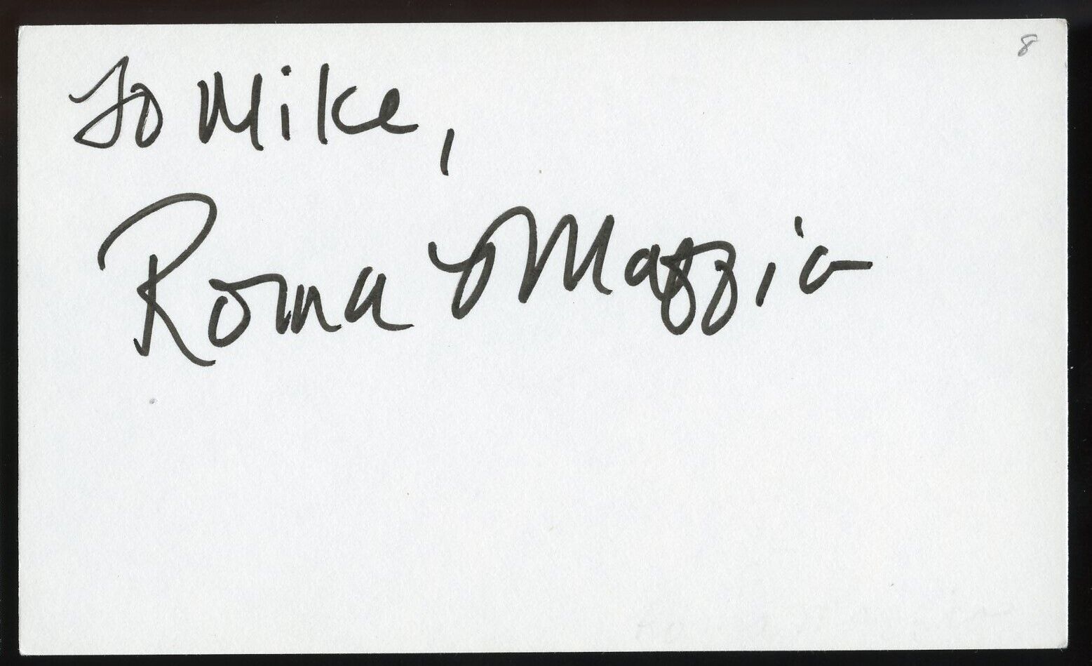 Roma Maffia signed autograph 3x5 Cut American Actress Grace Alvare on Profiler