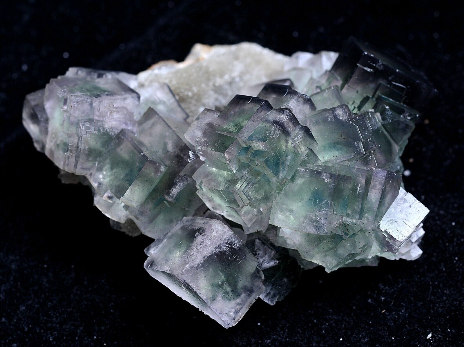 71g Natural Phantom Window Green Fluorite CRYSTAL CLUSTER Mineral Specimen