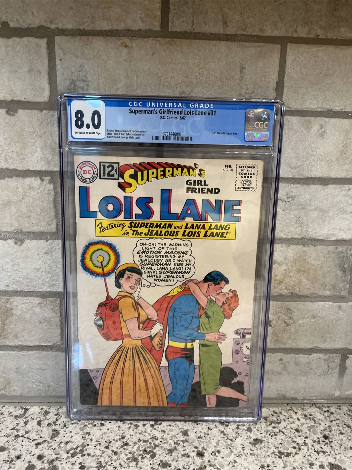 SUPERMAN\'S GIRLFRIEND LOIS LANE #31 ~ CGC 8.0, 2/62