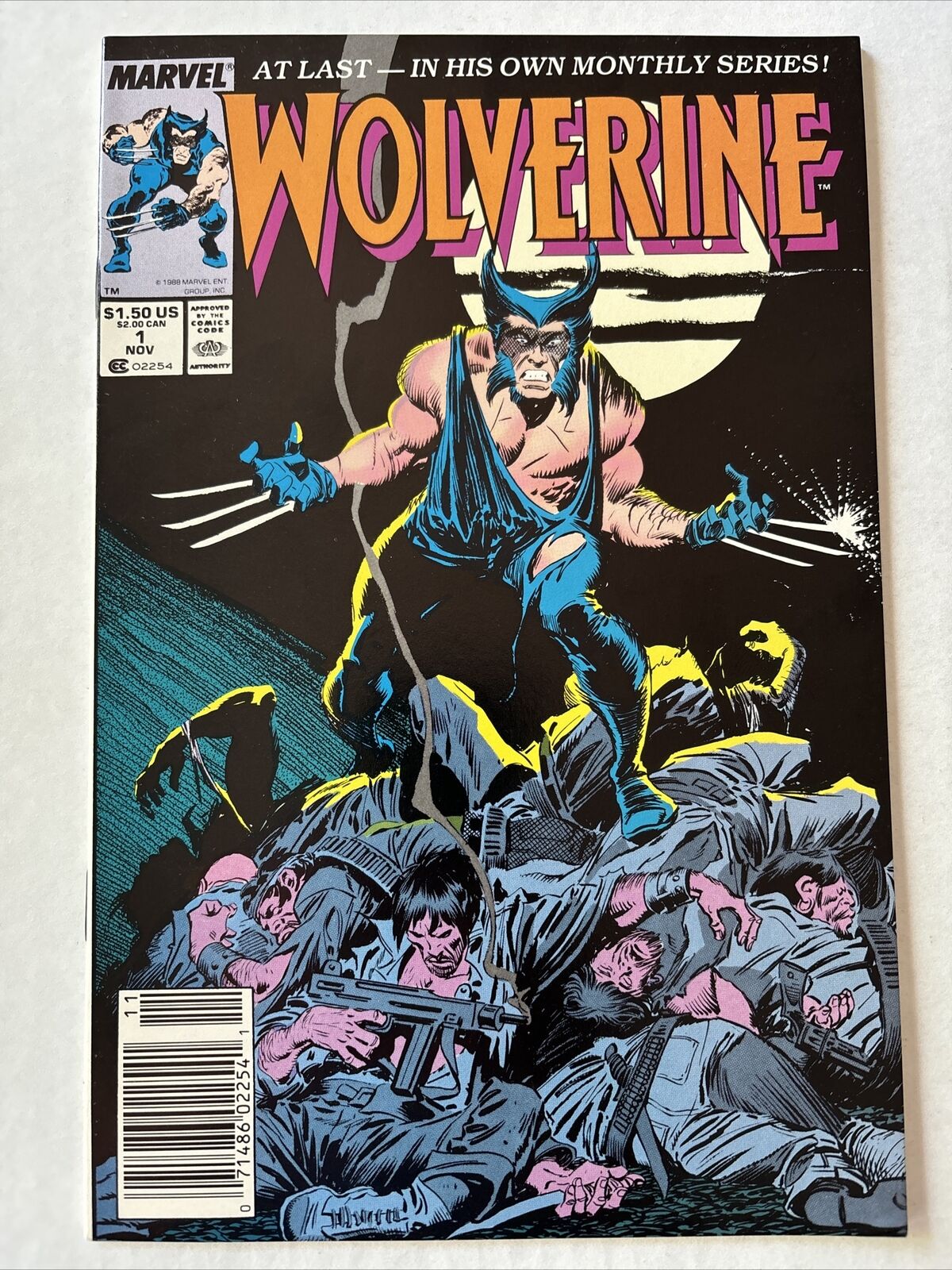 Wolverine #1 (Marvel, 1988) 1st ongoing solo series Iconic Cover Newsstand