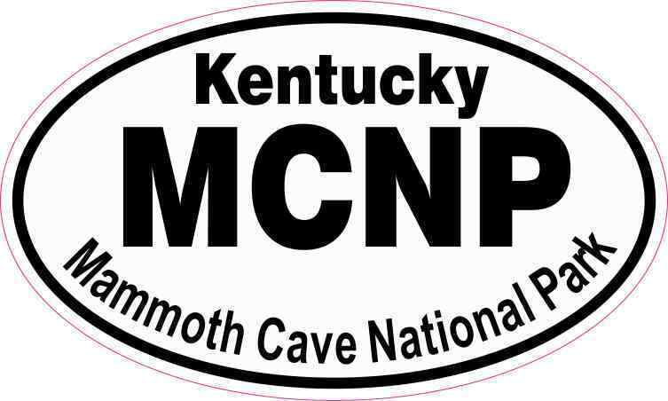 5in x 3in Oval Mammoth Cave National Park Sticker Car Truck Vehicle Bumper Decal