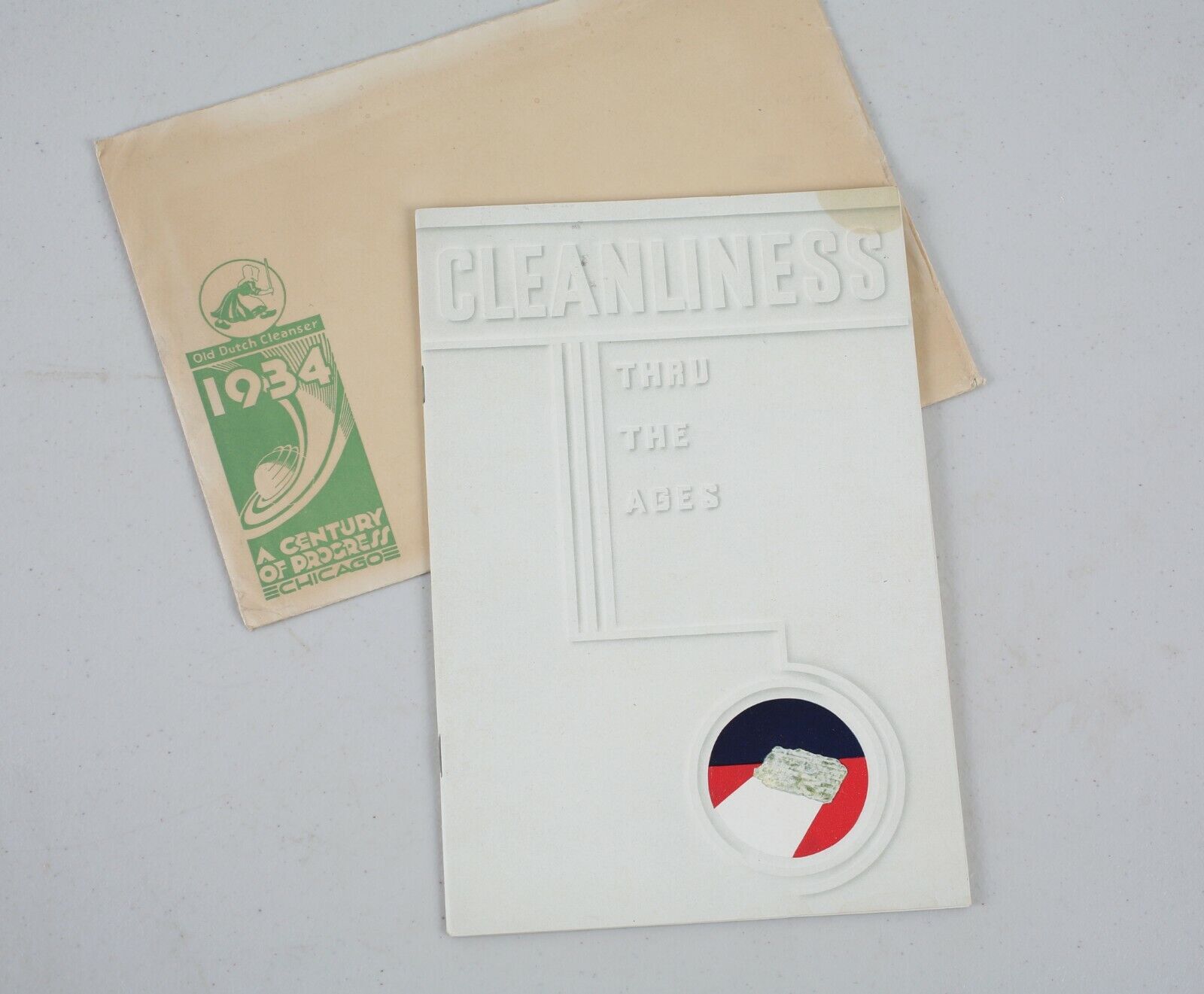 1933 Cleanliness Thru Ages Chicago World's Fair Old Dutch Cleanser Booklet   