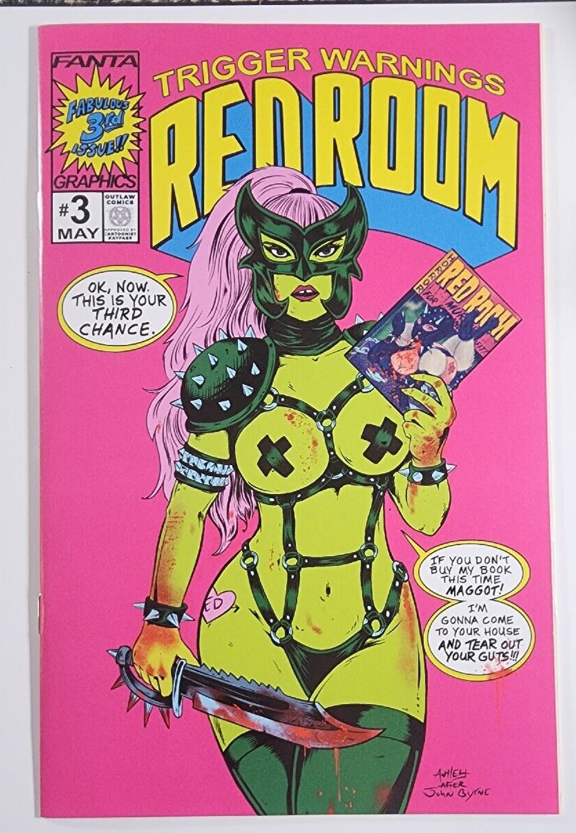 Red Room Trigger Warnings #3  She-Hulk Homage by Trey Antley NM+ with COA