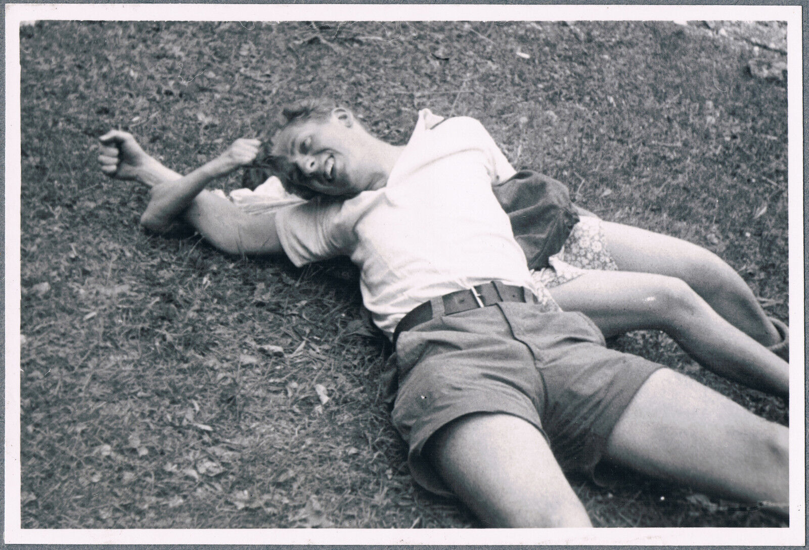 1970s Beefcake Bulge Young Man Trunks Gay Interest Vintage Snapshot Photo